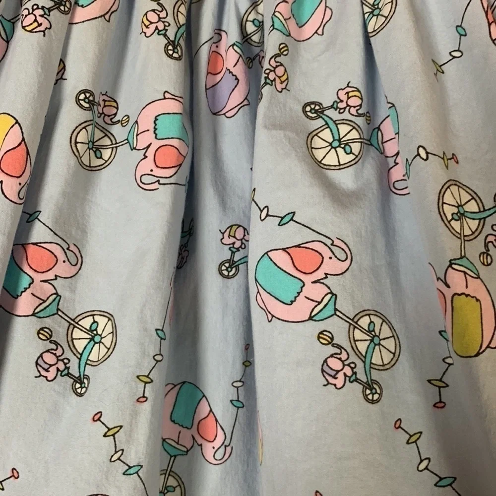 Matilda Jane Wonderful Parade elephant print apron dress Size 4